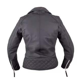 Dámska kožená moto bunda W-TEC Brinea - matne čierna