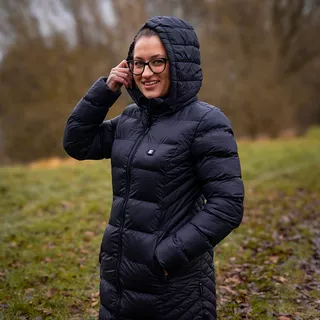 Dámska vyhrievaná bunda inSPORTline WARMatera - 2.akosť - čierna
