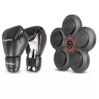 Nástenný terč inSPORTline Smartpunch + boxerské rukavice Metrojack