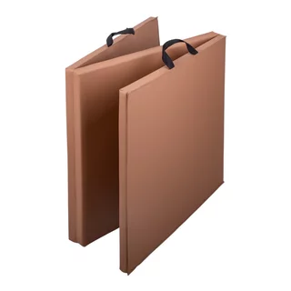 Skladacia gymnastická žinenka inSPORTline Trifold 180x60x3 cm - hnedá