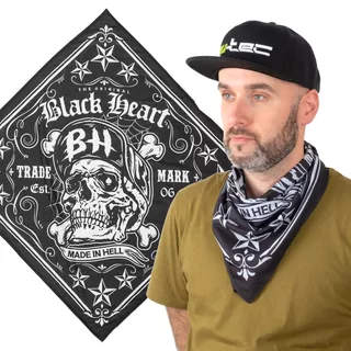 Šatka W-TEC Black Heart Bandest - Bones