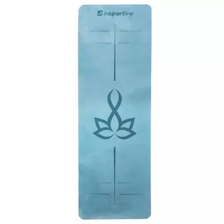 Joga podložka inSPORTline Padvana 183x61x0,4 cm - modrá