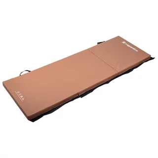 Skladacia gymnastická žinenka inSPORTline Trifold 180x60x5 cm - hnedá