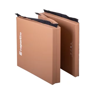 Skladacia gymnastická žinenka inSPORTline Trifold 180x60x5 cm - hnedá