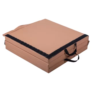 Skladacia gymnastická žinenka inSPORTline Trifold 180x60x5 cm - hnedá