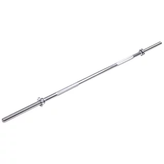 Vzpieračská tyč inSPORTline Welerty rovná 180cm/30mm so závitom a objímkami