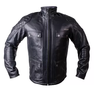 Kožená moto bunda W-TEC Valebravo - 2.akosť - čierna