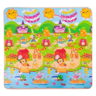 Rolovateľná detská podložka inSPORTline Lhotino 200x180x1,5 cm - Podmorský svet