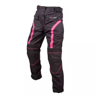 Dámske moto nohavice W-TEC Durmanes Lady - čierno-ružová