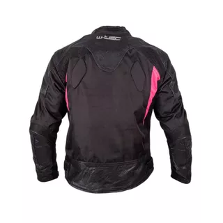 Dámska moto bunda W-TEC Durmana - čierno-ružová