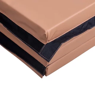 Skladacia gymnastická žinenka inSPORTline Kvadfold 200x120x5 cm - hnedá