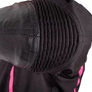 Dámska moto bunda W-TEC Durmana - čierno-ružová