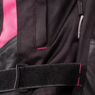 Dámska moto bunda W-TEC Durmana - čierno-ružová