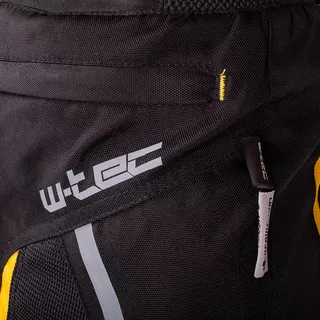 Pánske letné moto nohavice W-TEC Toranio - čierno-žltá