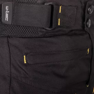 Pánske letné moto nohavice W-TEC Toranio - čierno-žltá