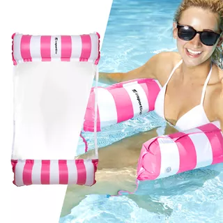 Nafukovací matrac inSPORTline WaveBed - 2.akosť - ružová