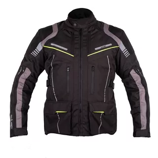 Touringová moto bunda W-TEC Smackton - 2.akosť - čierno-zelená