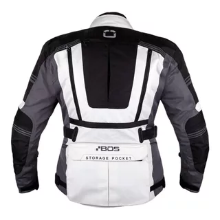 Pánska touringová moto bunda BOS Maximum - Gray