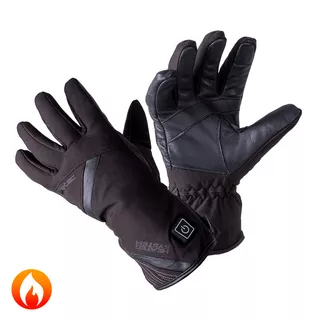 Vyhrievané moto a lyžiarske rukavice W-TEC HEATnoir 2x2000 mAh - 2. akosť - čierna