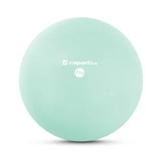Joga lopta inSPORTline Yoga Ball 2 kg - ružová - mentolová