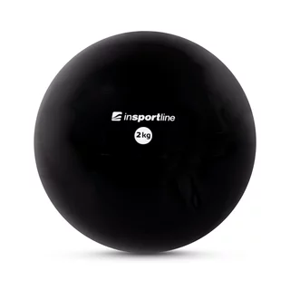 Joga lopta inSPORTline Yoga Ball 2 kg - ružová - čierna