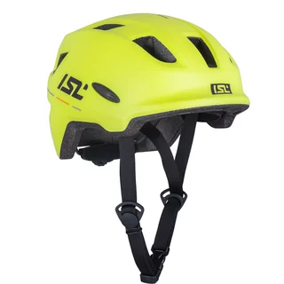 Detská cyklo prilba s LED svetlom ISL Lumitto - Neon Yellow