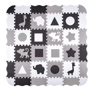 Penové puzzle s ohrádkou inSPORTline Trastino 30,5x30,5x1 cm, 36ks