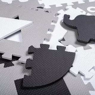 Penové puzzle s ohrádkou inSPORTline Trastino 30,5x30,5x1 cm, 36ks