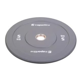 Gumový kotúč inSPORTline Bumper Plate Go 5 kg 50 mm