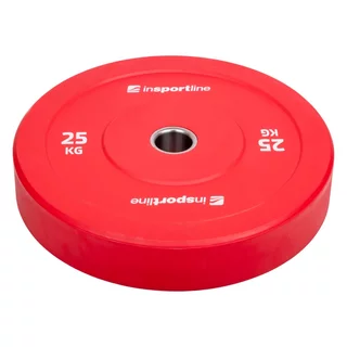 Gumový kotúč inSPORTline Bumper Plate Go 25 kg 50 mm