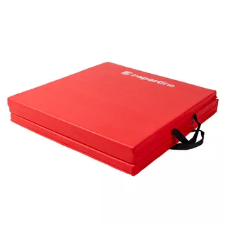 Skladacia gymnastická žinenka inSPORTline Trifold 180x60x3 cm - hnedá