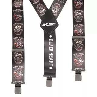 Traky W-TEC Black Heart Suspenders - Warhawk