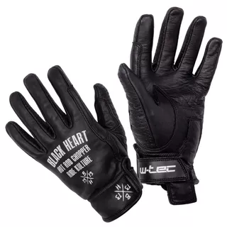 Letné kožené moto rukavice W-TEC Black Heart Darios - čierna