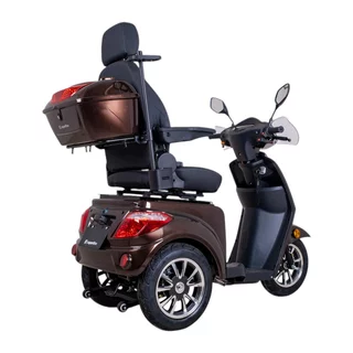 Elektrický trojkolesový vozík inSPORTline Zorica Deluxe s elektromagnetickou brzdou - vínová