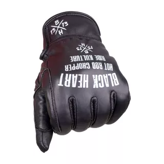 Letné kožené moto rukavice W-TEC Black Heart Darios - čierna