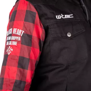 Bunda na chopper W-TEC Black Heart Ruffster - čierno-červená