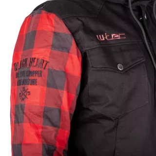 Moto bunda W-TEC Black Heart Radikaal - červeno-čierna