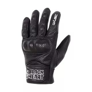 Kožené moto rukavice W-TEC Black Heart Rookah - čierna