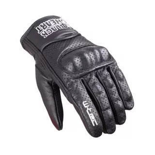 Kožené moto rukavice W-TEC Black Heart Rookah - čierna