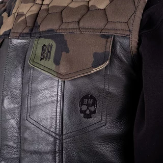 Moto vesta W-TEC Black Heart Regimento - tmavo šedá-kamufláž