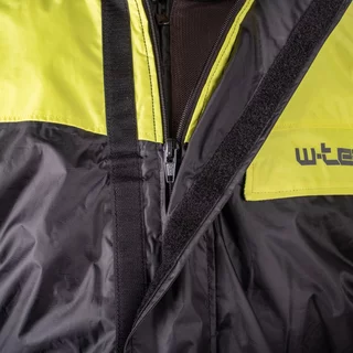 Moto pláštenka W-TEC Igava - 2.akosť - čierna-fluo zelená