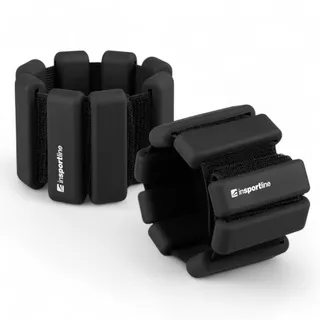 Fitness závažie na členok a zápästie inSPORTline Brace 2x0,5 kg - ružová - čierna