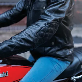 Kožená moto bunda W-TEC Valebravo - 2.akosť - čierna