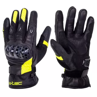 Moto rukavice W-TEC Kudavo - čierna-fluo