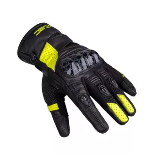 Moto rukavice W-TEC Kudavo - čierna-fluo