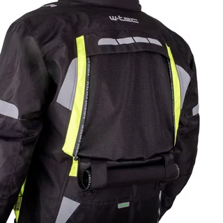 Moto bunda W-TEC Gelnair EVO - čierna-fluo