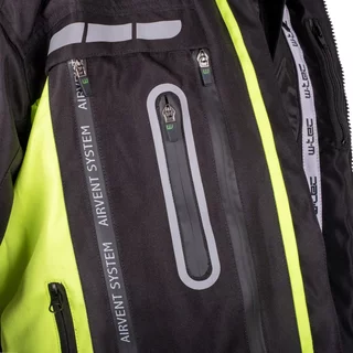 Moto bunda W-TEC Gelnair EVO - čierna-fluo