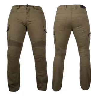 Moto jeansy W-TEC Wallbridge Olive - olivovo zelená