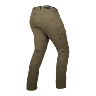 Moto jeansy W-TEC Wallbridge Olive - olivovo zelená