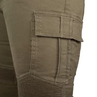 Moto jeansy W-TEC Wallbridge Olive - olivovo zelená